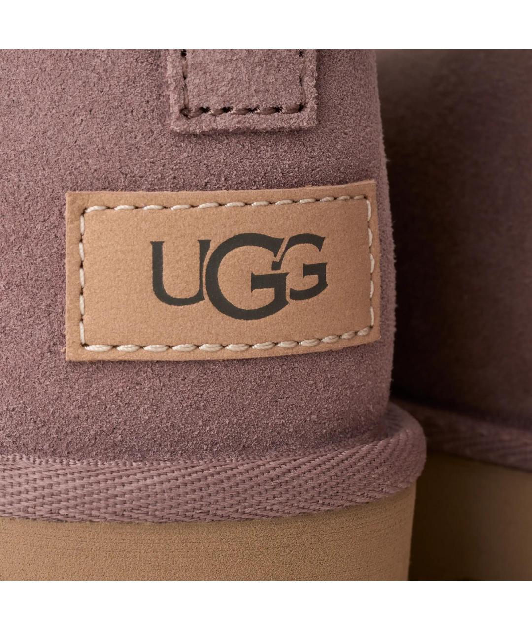 UGG Фиолетовые замшевые полусапоги, фото 3