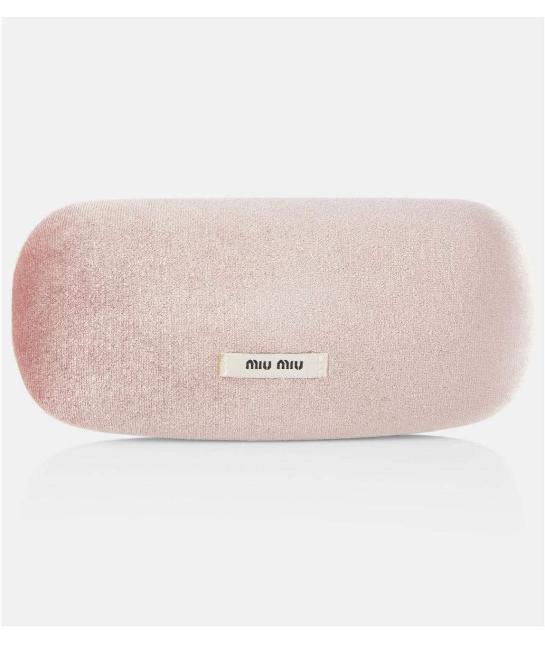MIU MIU Золотые металлические солнцезащитные очки, фото 7