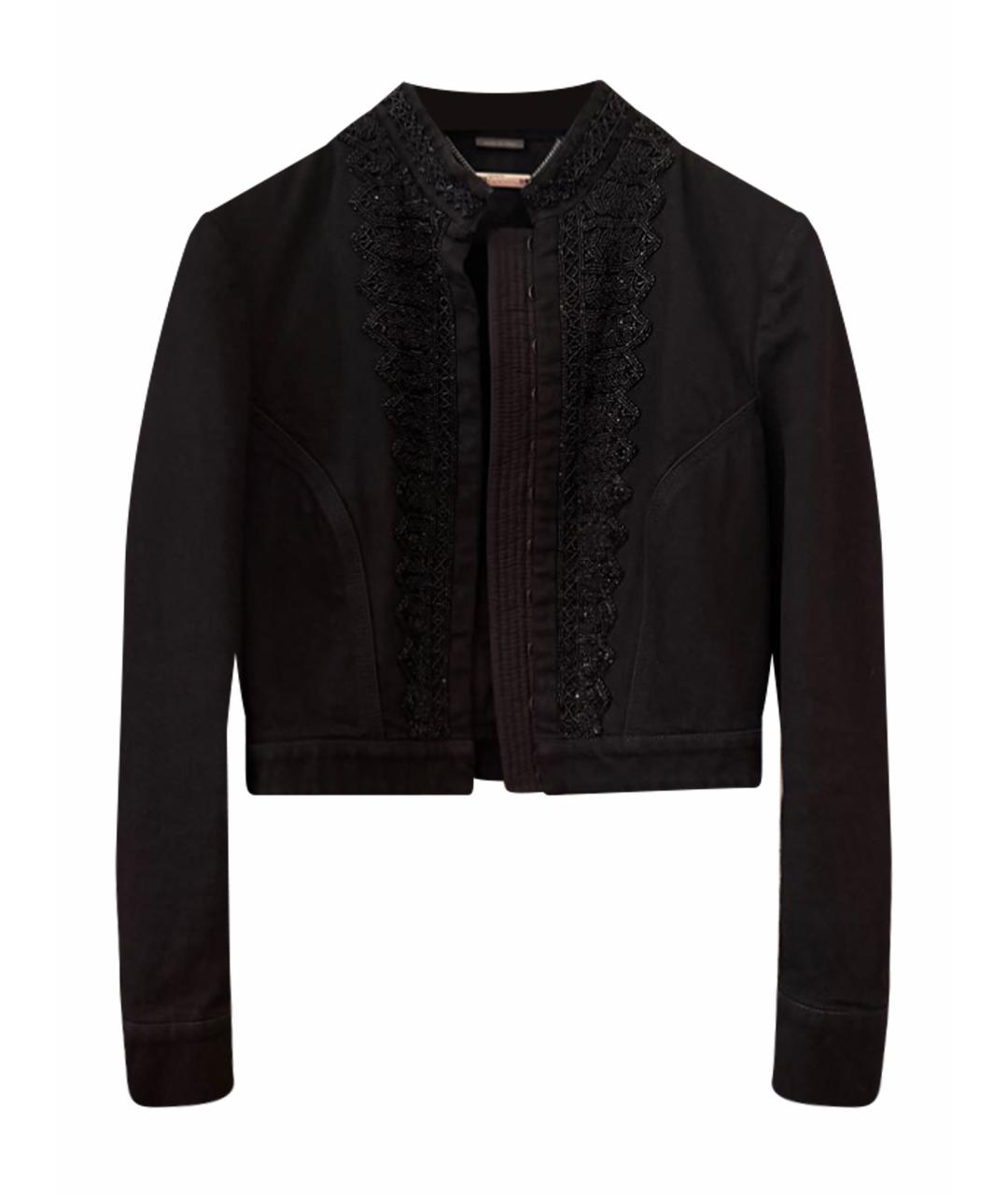 ALEXANDER MCQUEEN Черная деним куртка, фото 1
