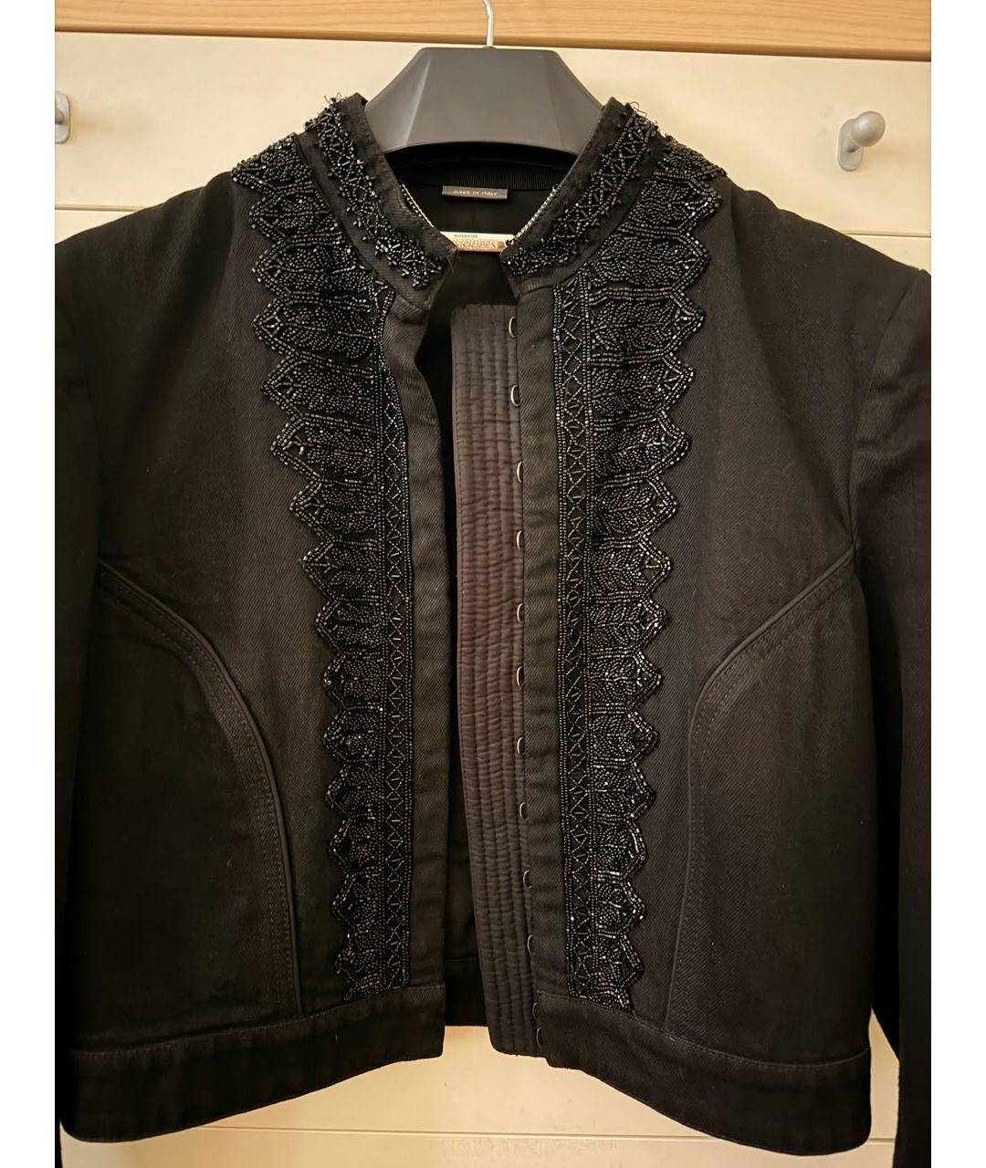 ALEXANDER MCQUEEN Черная деним куртка, фото 3