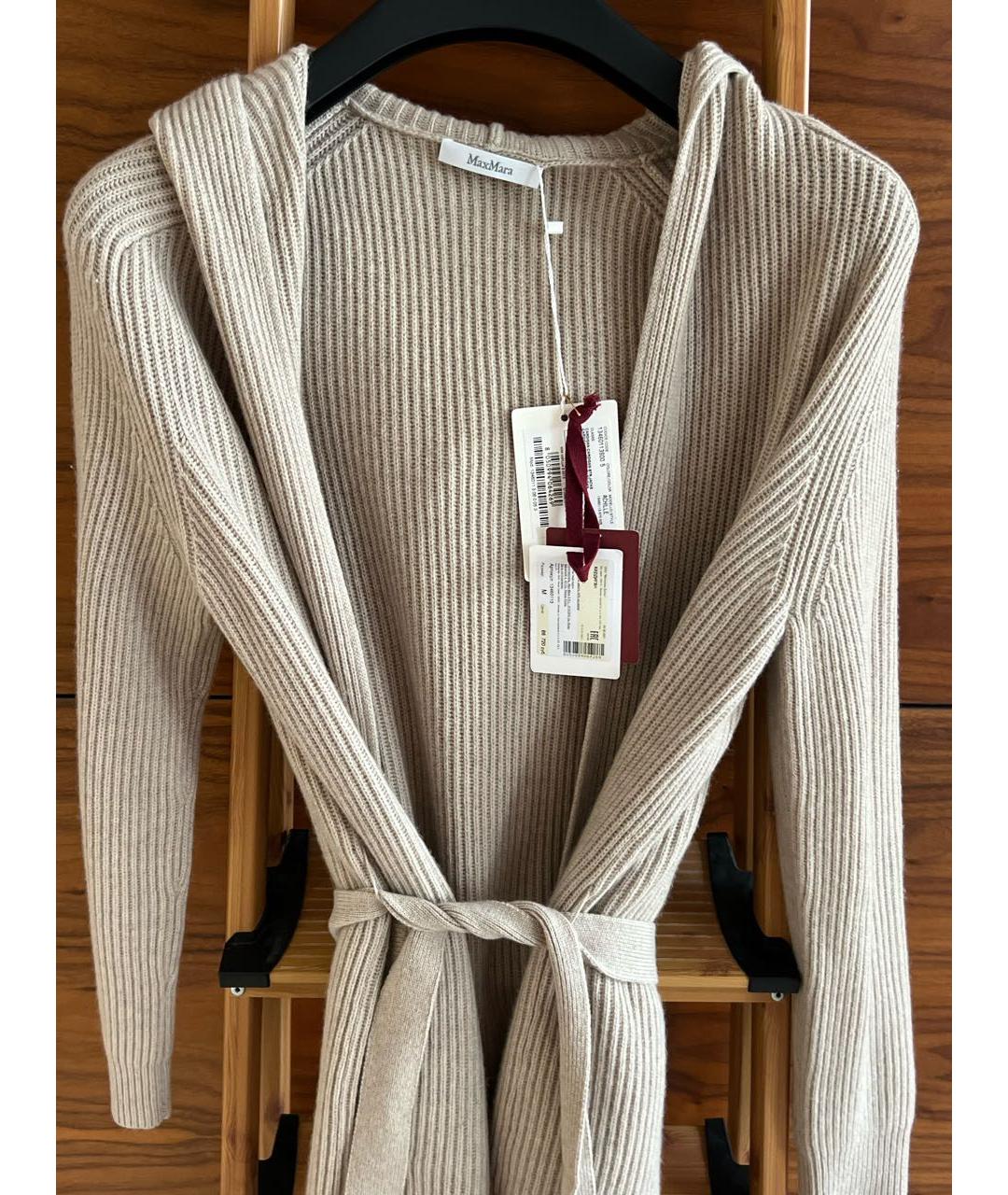 'S MAX MARA Бежевый кашемировый кардиган, фото 4