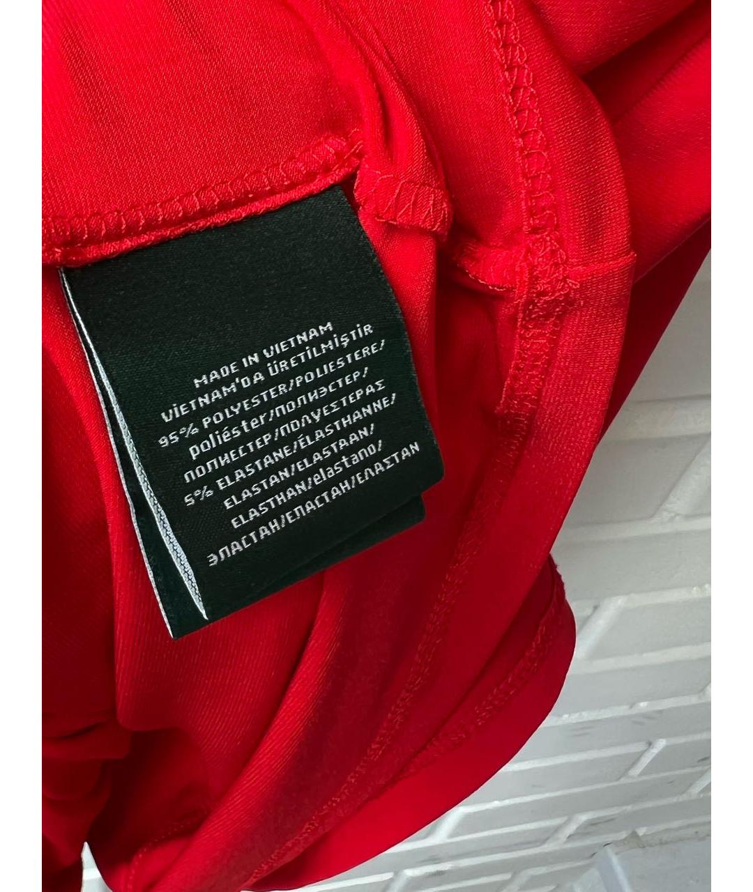 RALPH LAUREN Красное полиэстеровое вечернее платье, фото 6