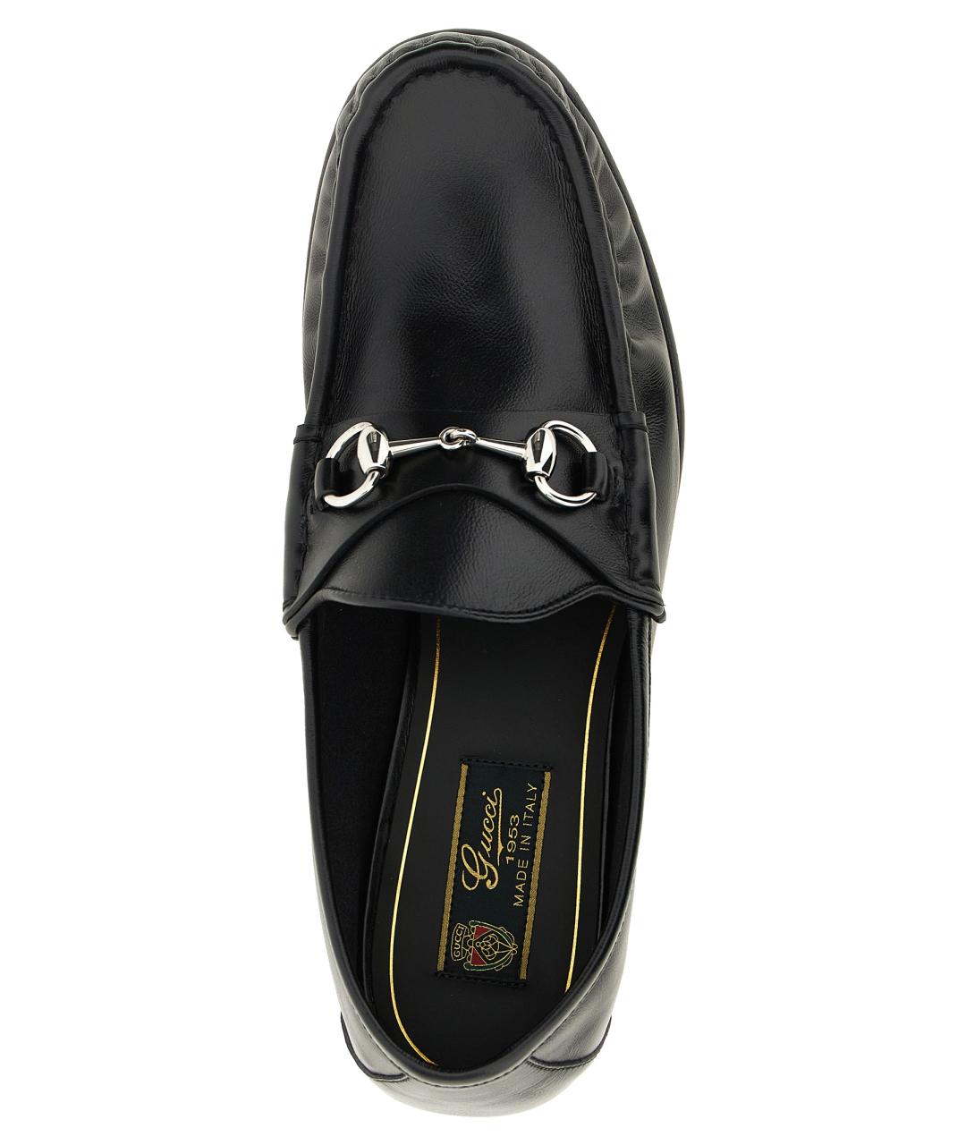 GUCCI Черные кожаные лоферы, фото 4