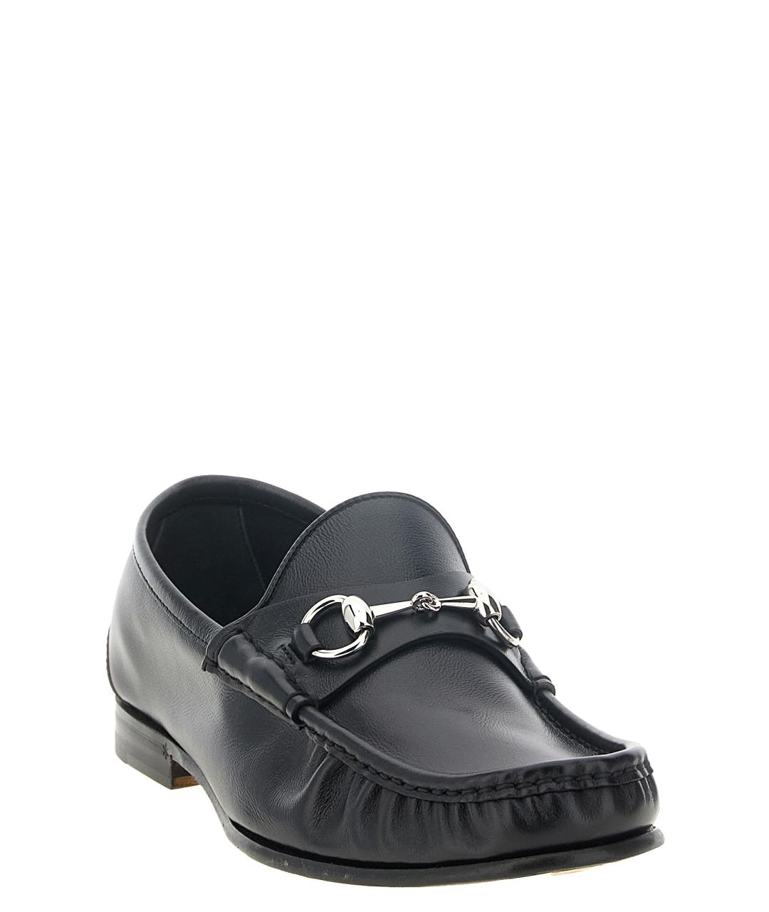 GUCCI Черные кожаные лоферы, фото 2