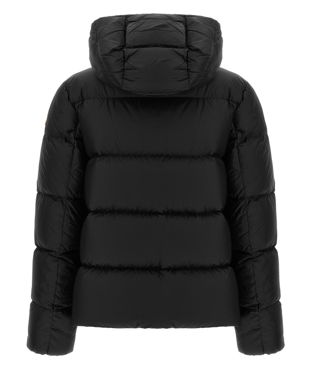 MONCLER Черный полиамидовый пуховик, фото 2