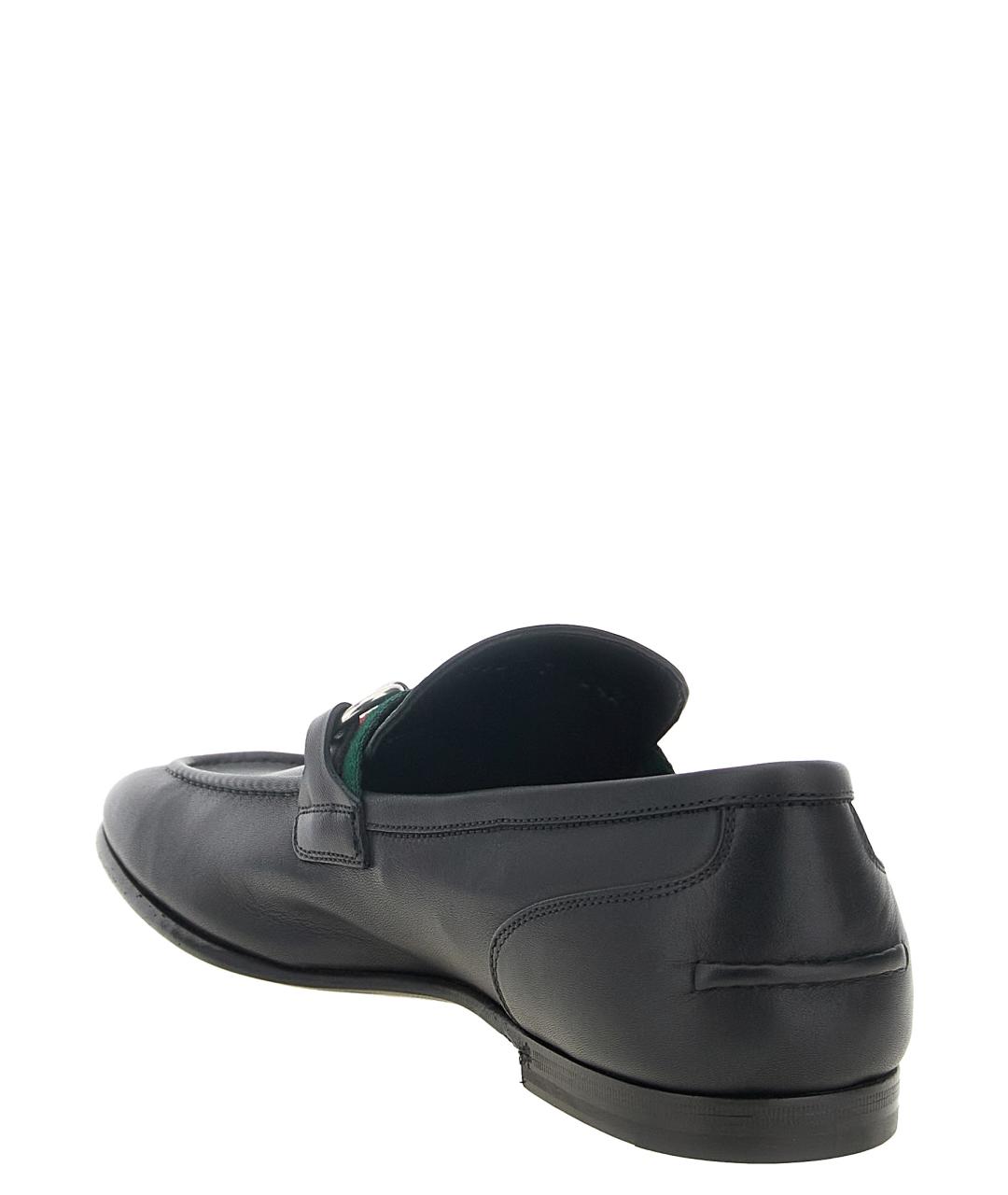 GUCCI Черные кожаные лоферы, фото 3