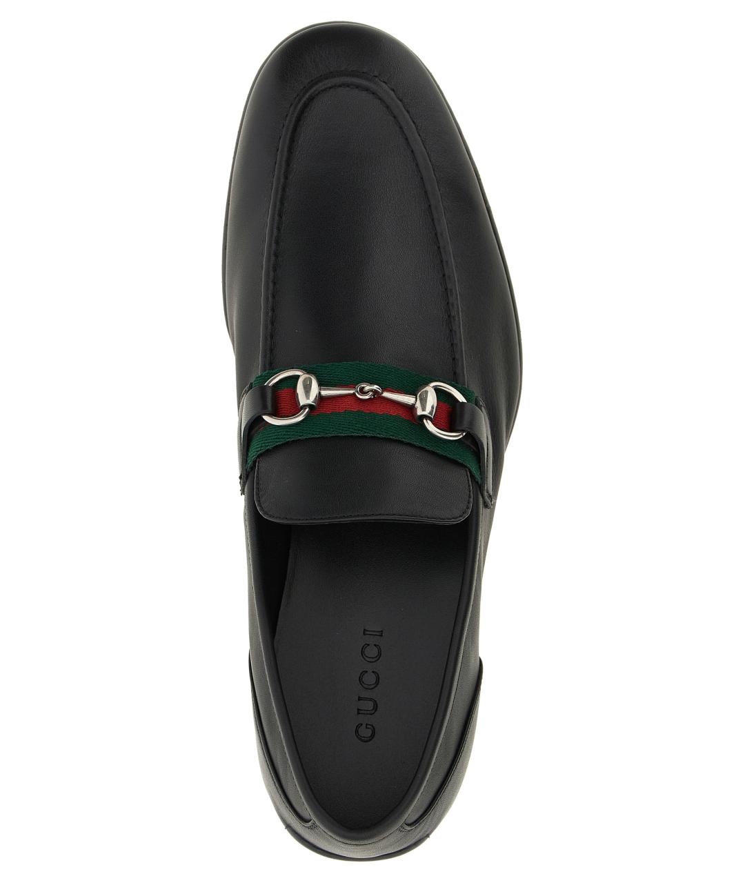 GUCCI Черные кожаные лоферы, фото 4