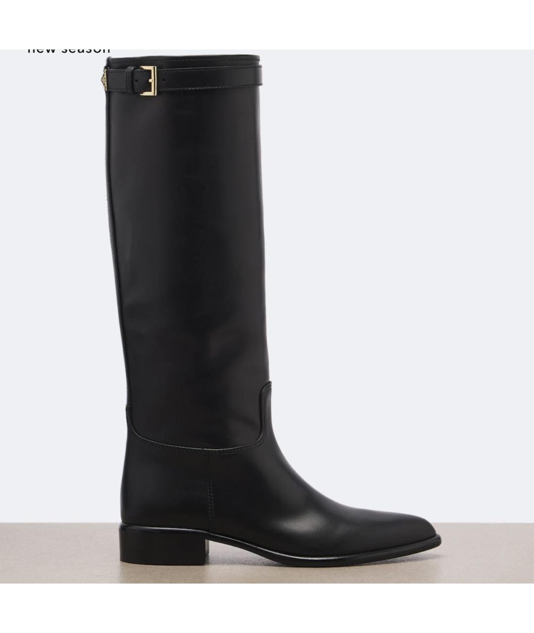 PRADA Черные кожаные сапоги, фото 3