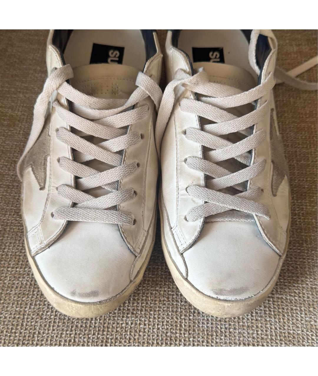 GOLDEN GOOSE Белые кожаные кеды, фото 6