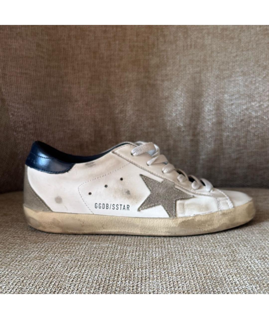 GOLDEN GOOSE Белые кожаные кеды, фото 8