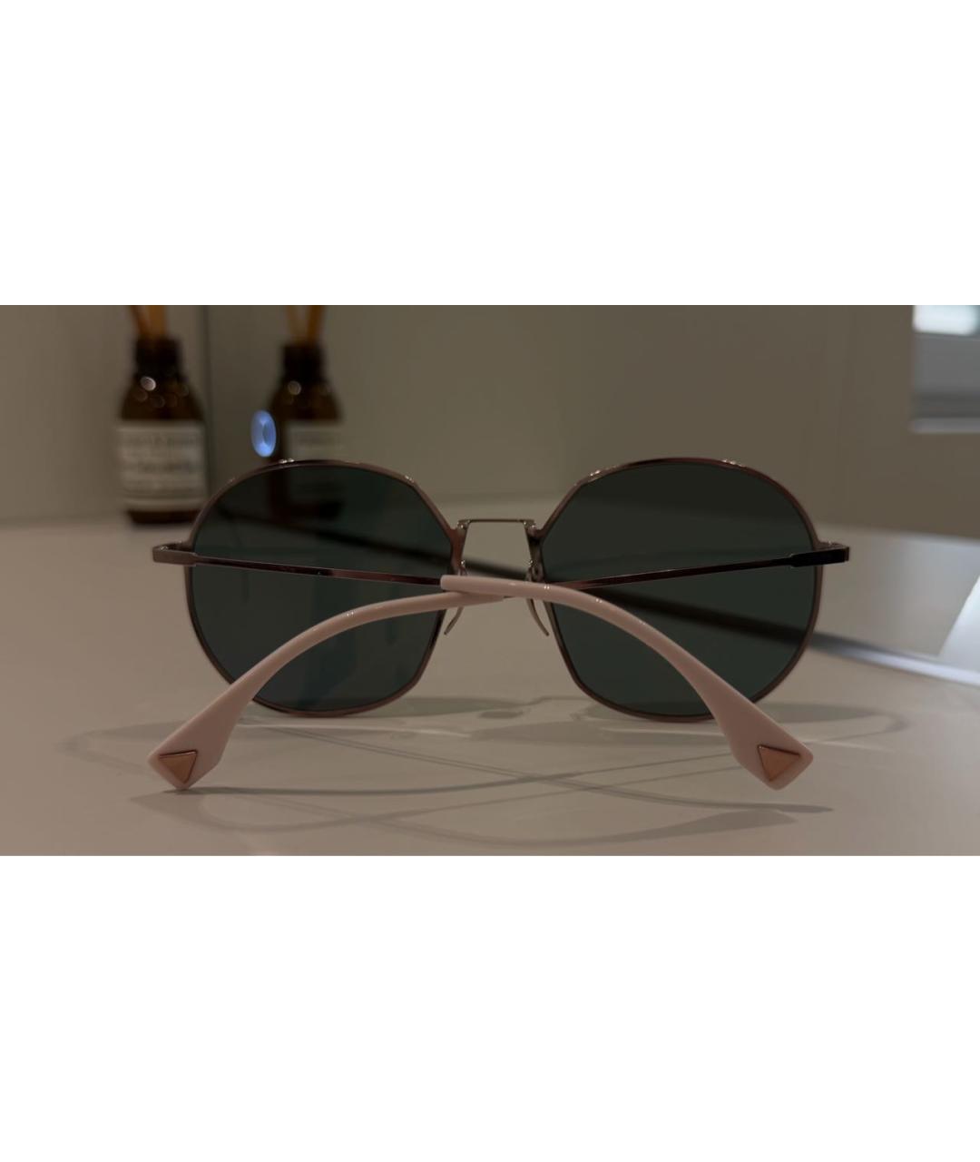 FENDI Металлические солнцезащитные очки, фото 5