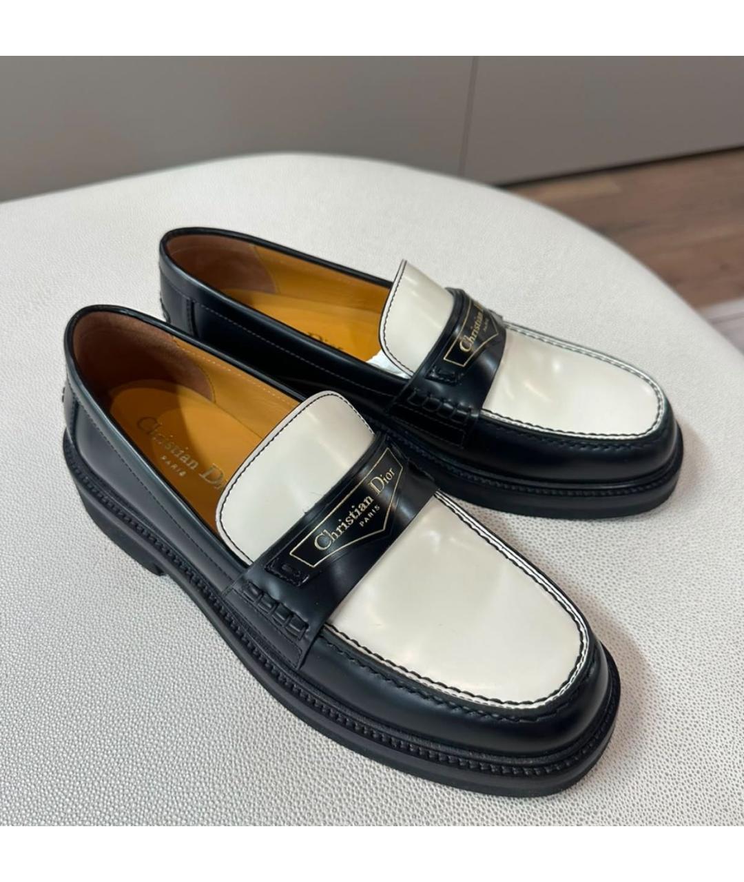 CHRISTIAN DIOR Мульти кожаные лоферы, фото 3