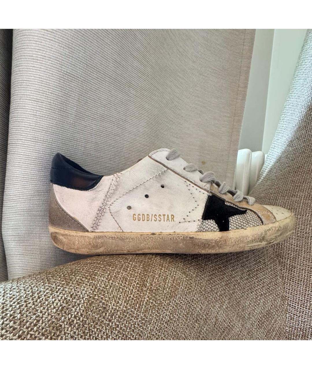 GOLDEN GOOSE Белые кожаные кеды, фото 7