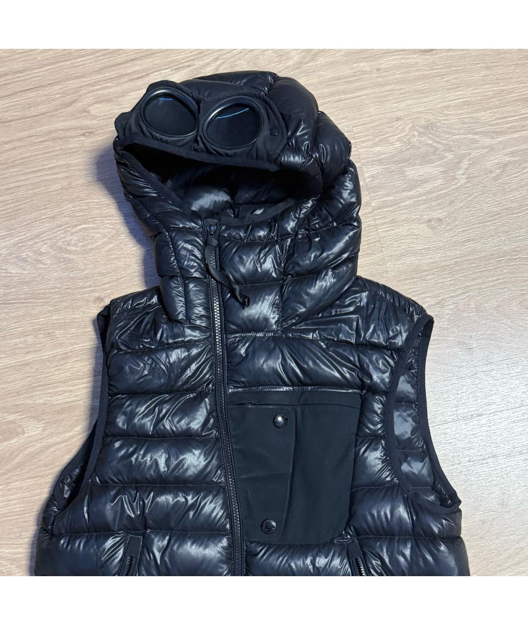 CP COMPANY Черный нейлоновый жилет, фото 2