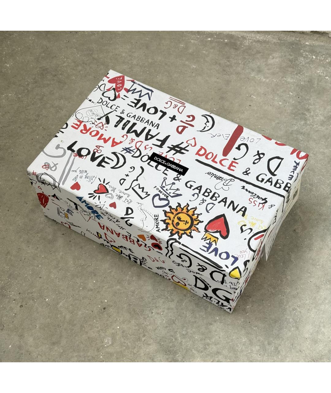 DOLCE&GABBANA Зеленые кожаные низкие кроссовки / кеды, фото 9