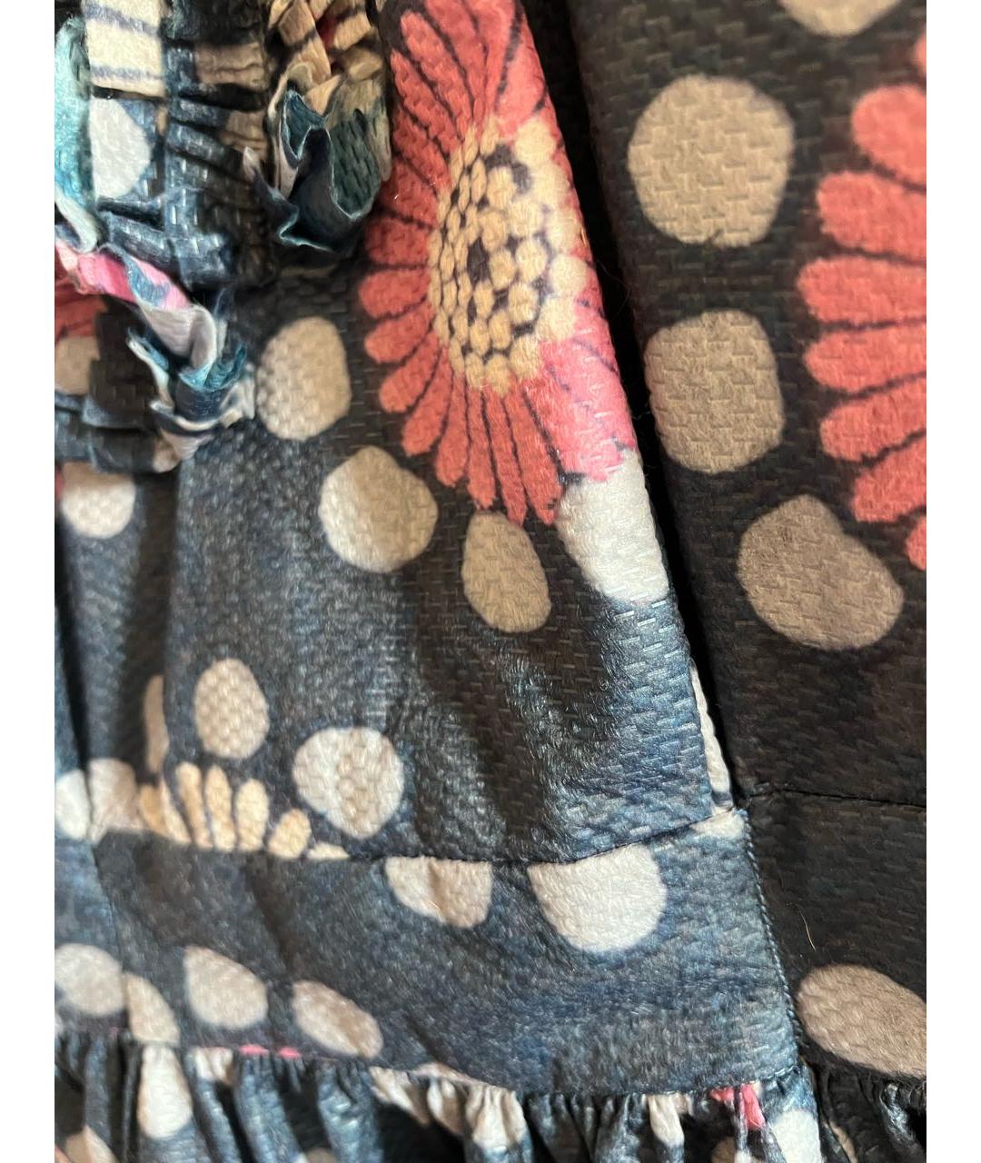 COMME DES GARÇONS Темно-синее полиэстеровое платье, фото 4