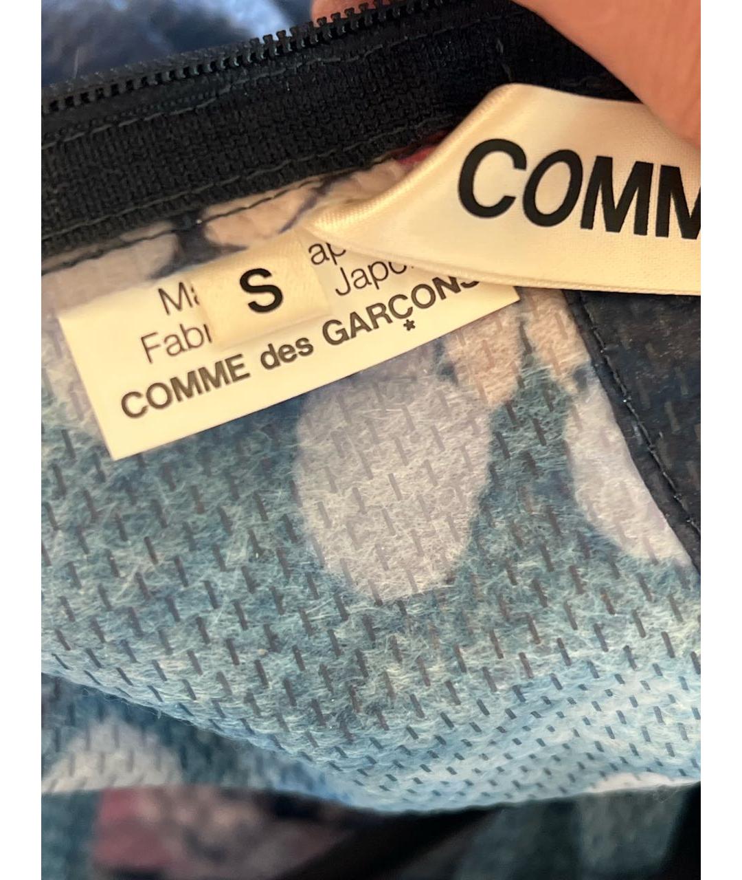 COMME DES GARÇONS Темно-синее полиэстеровое платье, фото 3