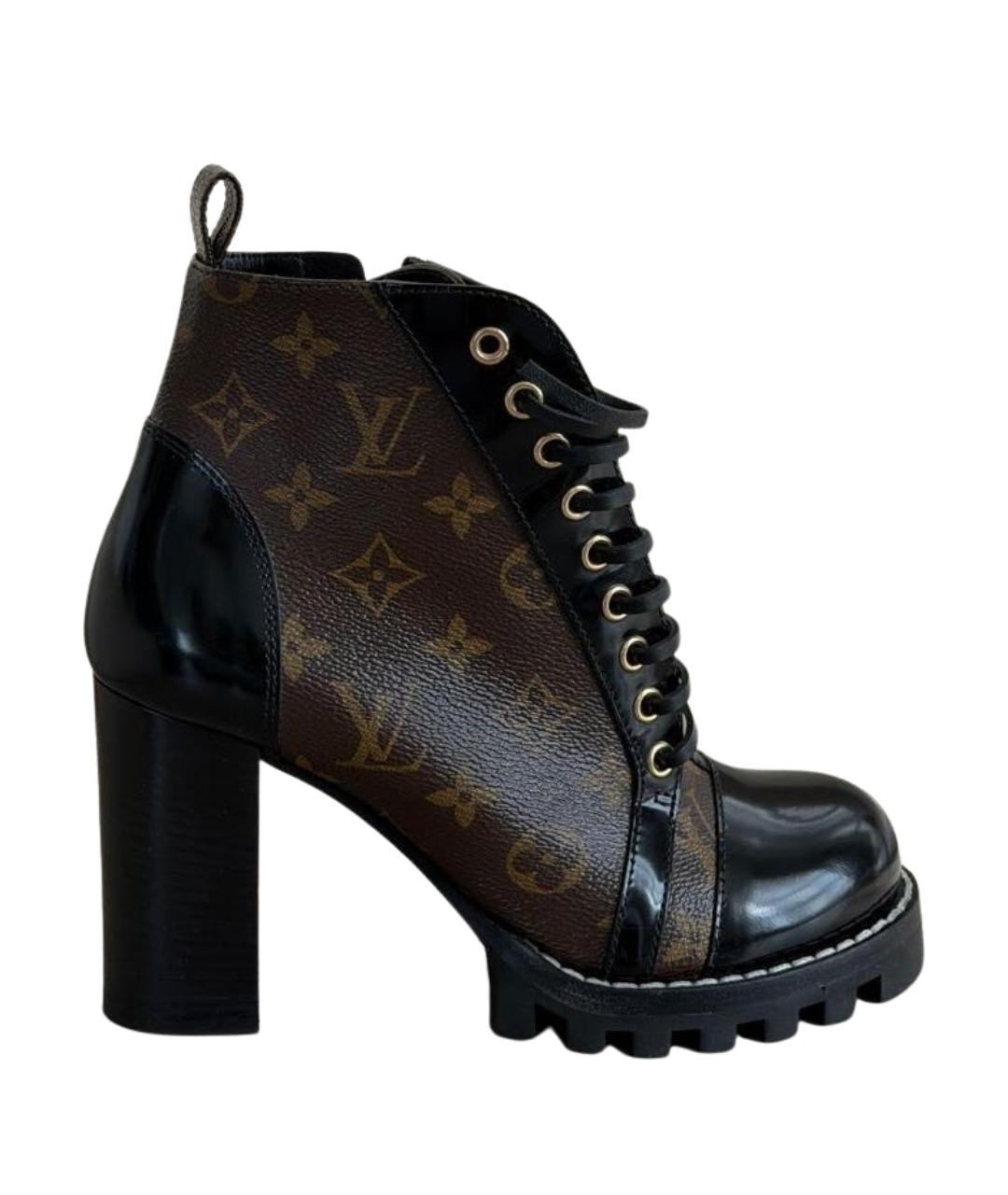 LOUIS VUITTON Коричневые ботильоны, фото 1