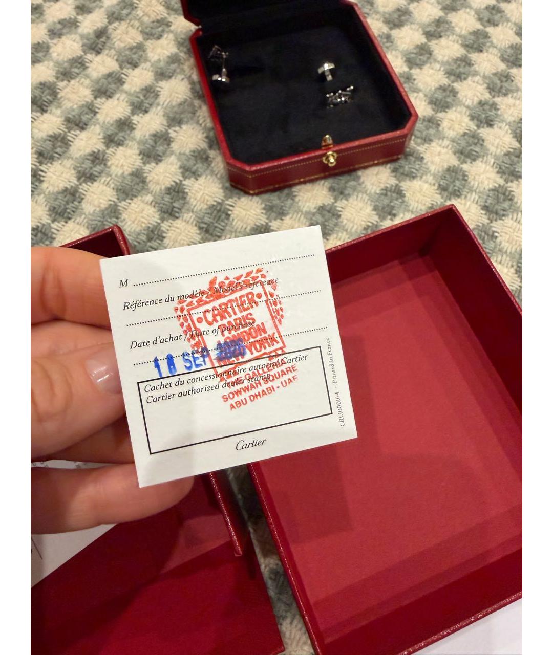 CARTIER Серебряные серебряные запонки, фото 2