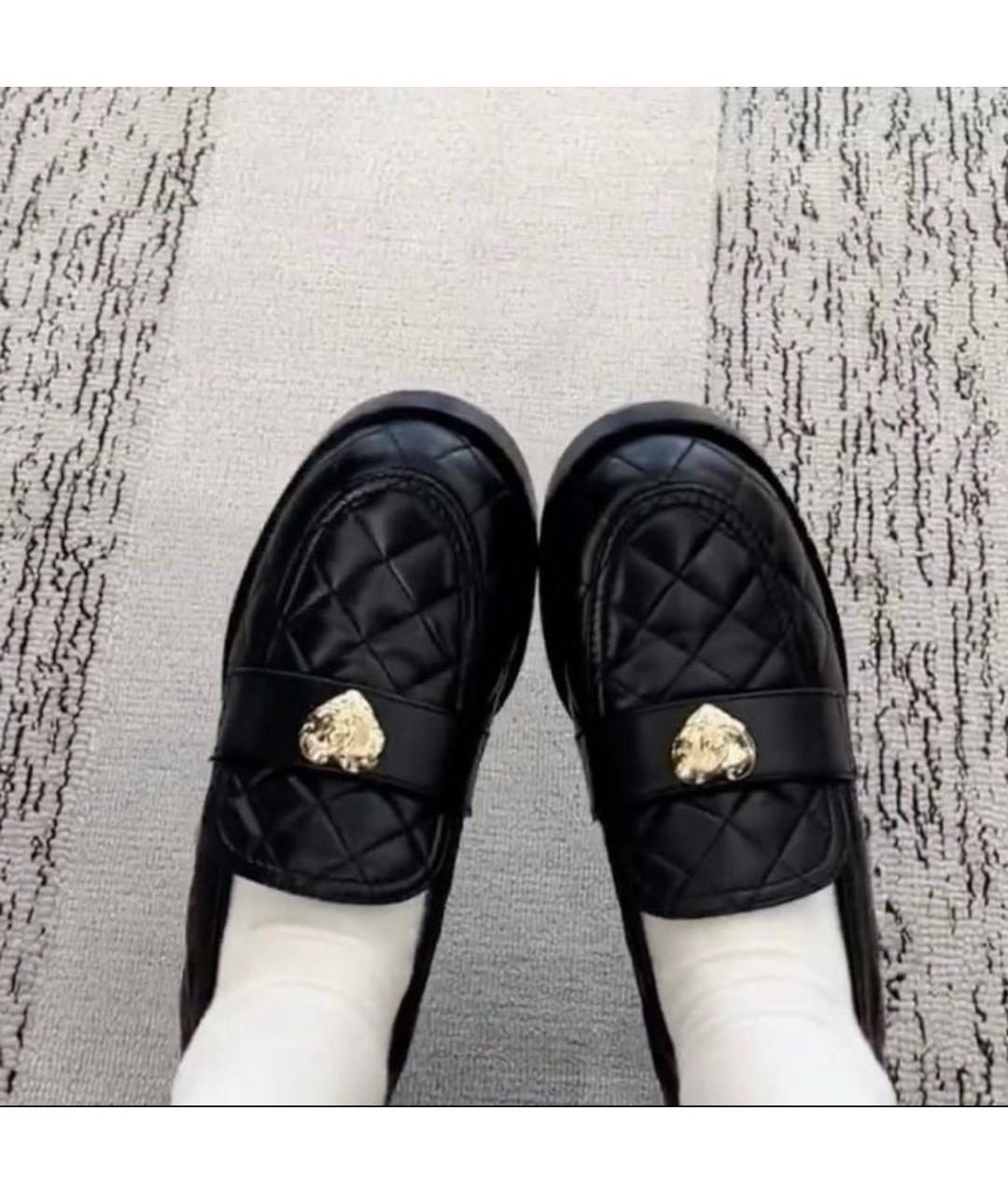 CHANEL Черные кожаные лоферы, фото 6