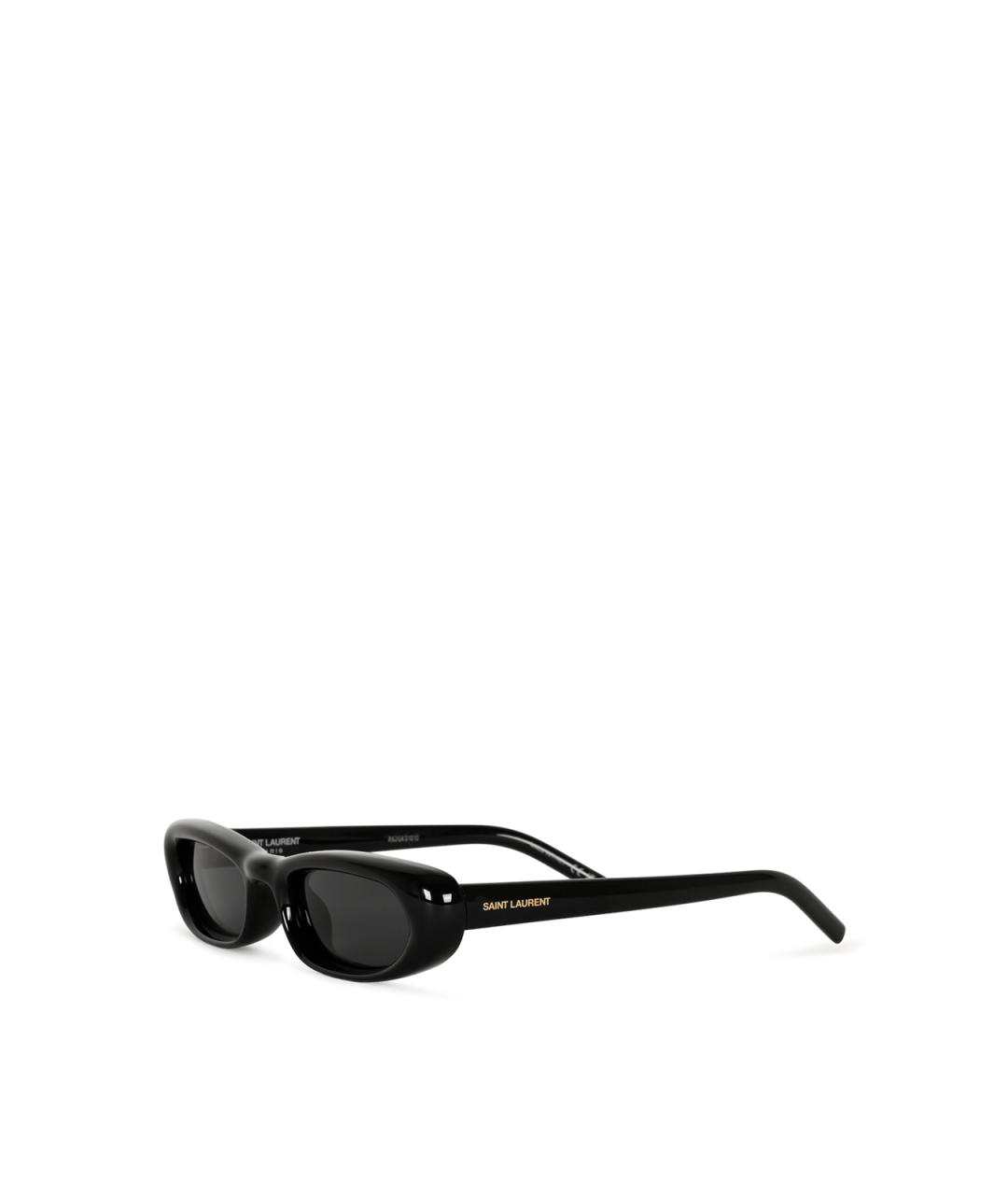 SAINT LAURENT Черные пластиковые солнцезащитные очки, фото 2