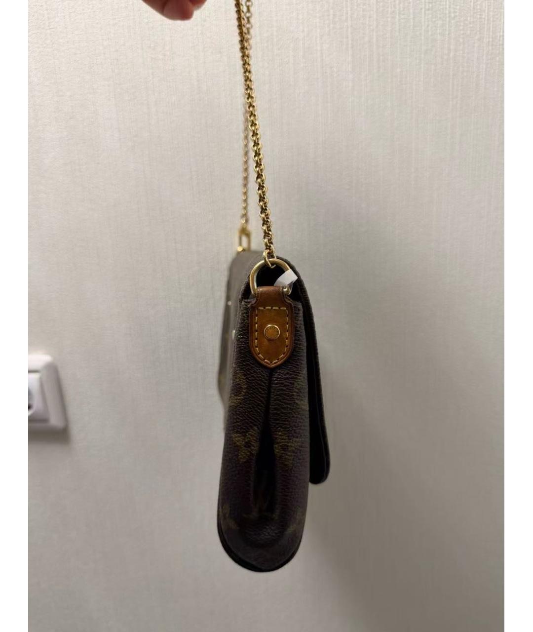 LOUIS VUITTON Коричневая сумка с короткими ручками из канвы, фото 3