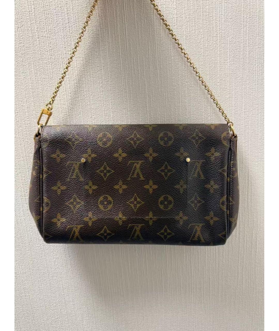 LOUIS VUITTON Коричневая сумка с короткими ручками из канвы, фото 2
