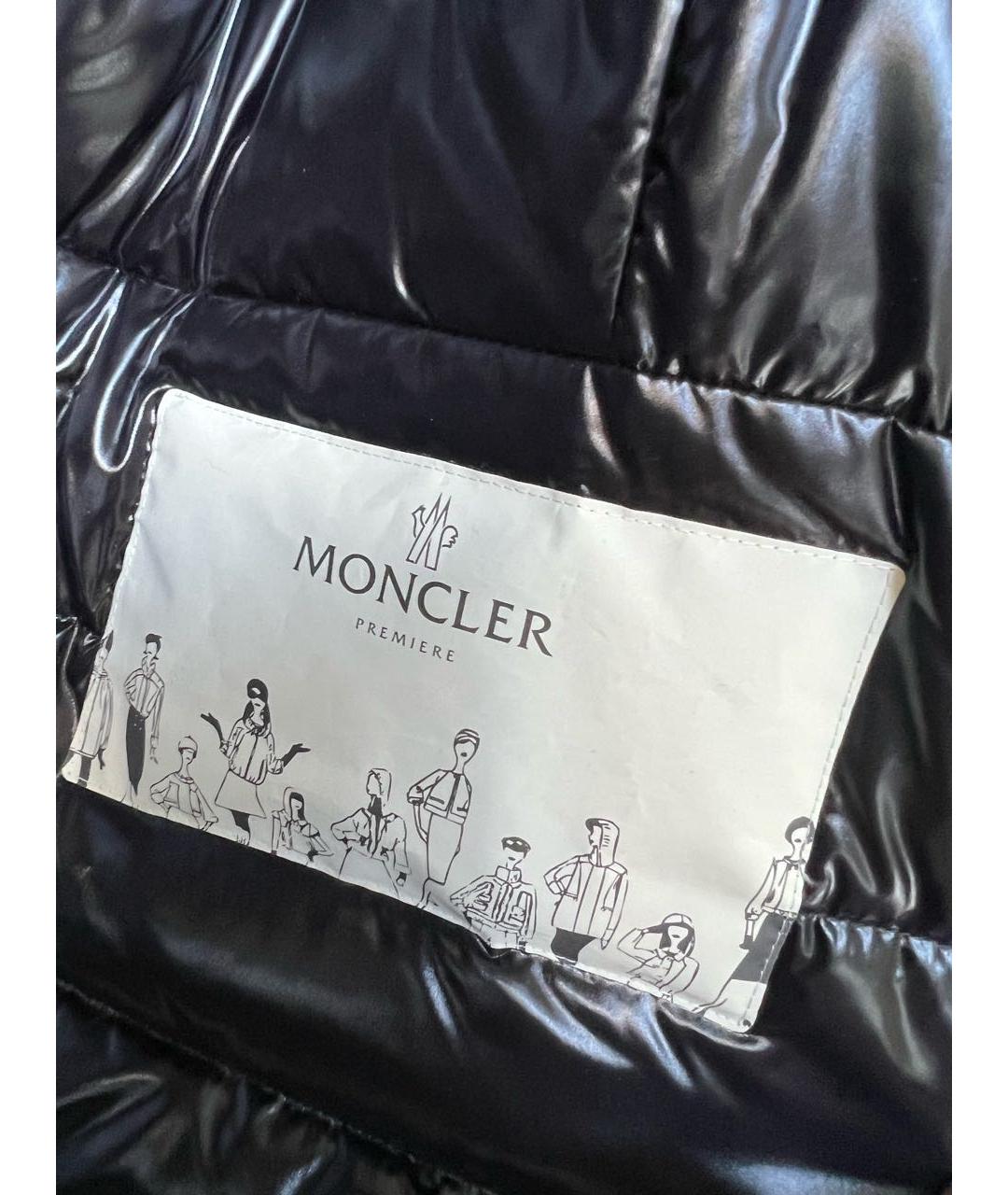 MONCLER Черный пуховик, фото 5