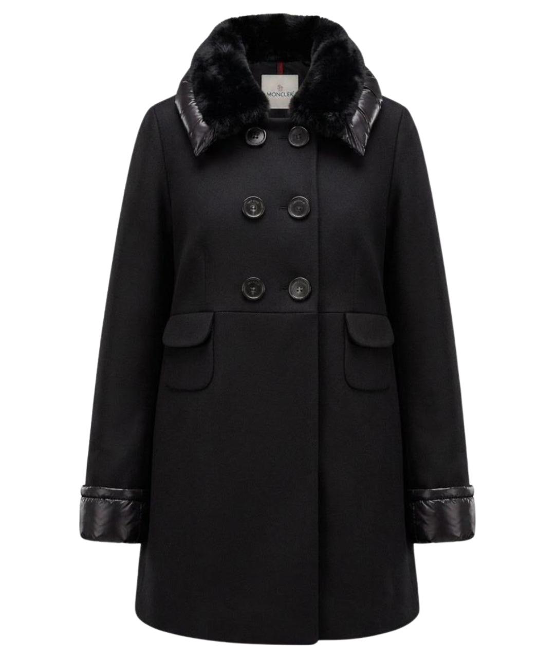 MONCLER Черный пуховик, фото 1