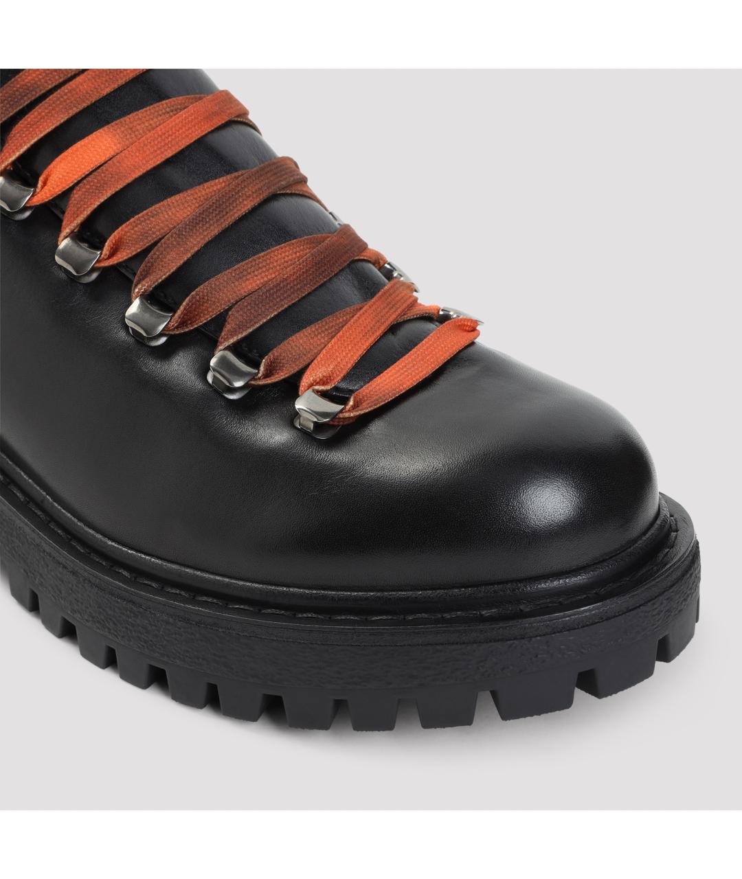 PRADA Черные кожаные низкие ботинки, фото 6
