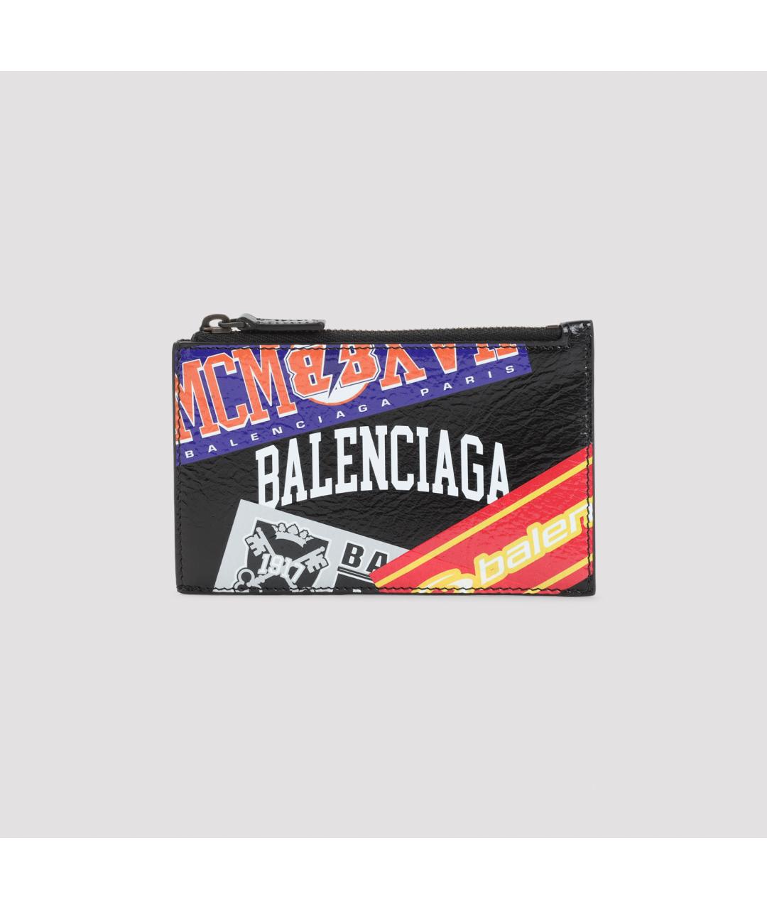 BALENCIAGA Черный кожаный кардхолдер, фото 2