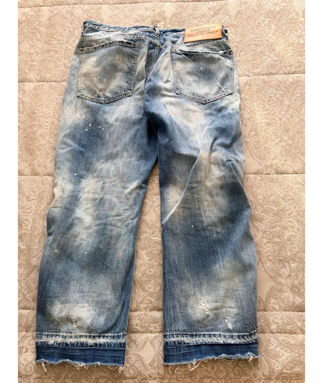 DSQUARED2 Голубые хлопковые джинсы, фото 2