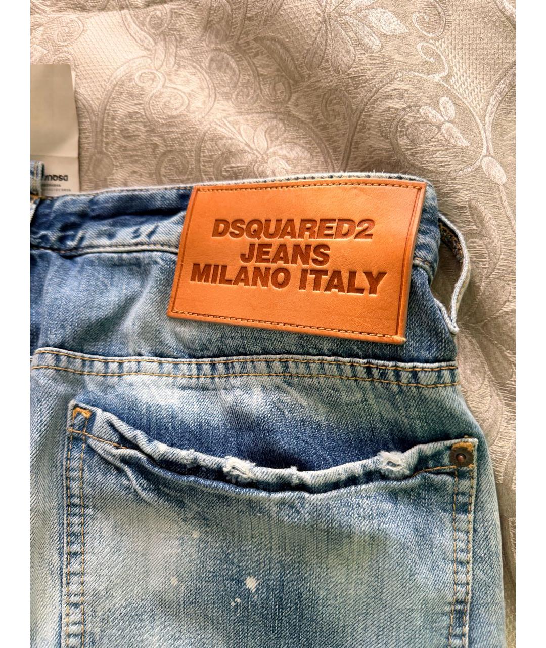 DSQUARED2 Голубые хлопковые джинсы, фото 3