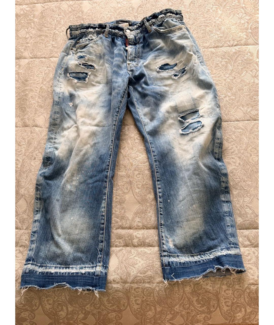 DSQUARED2 Голубые хлопковые джинсы, фото 6