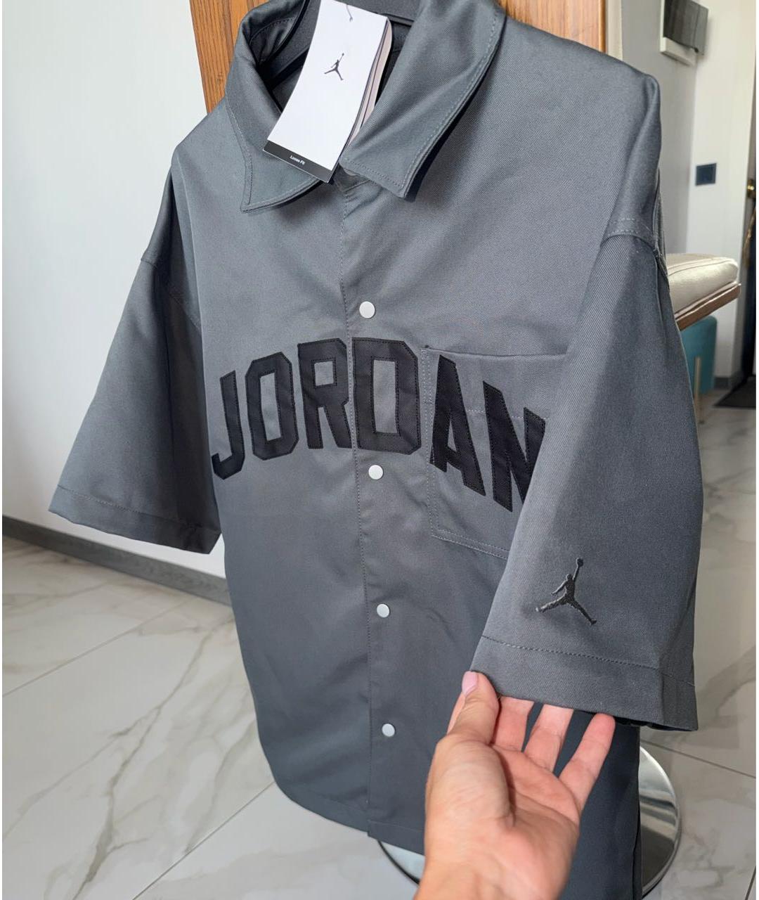 JORDAN Серая полиэстеровая рубашка, фото 5