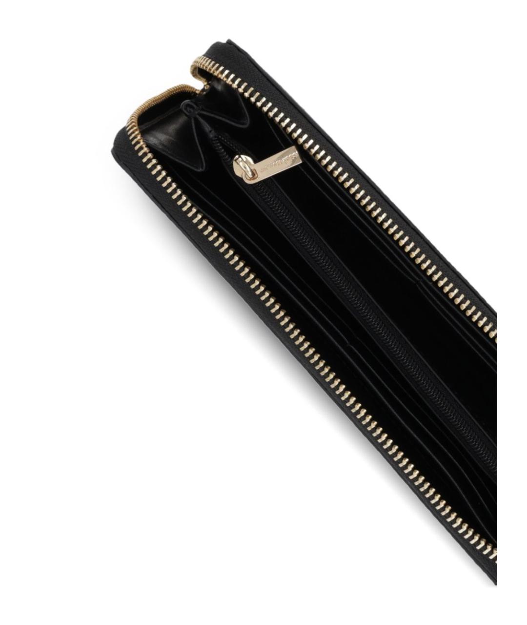 MICHAEL KORS Черный кожаный кошелек, фото 5
