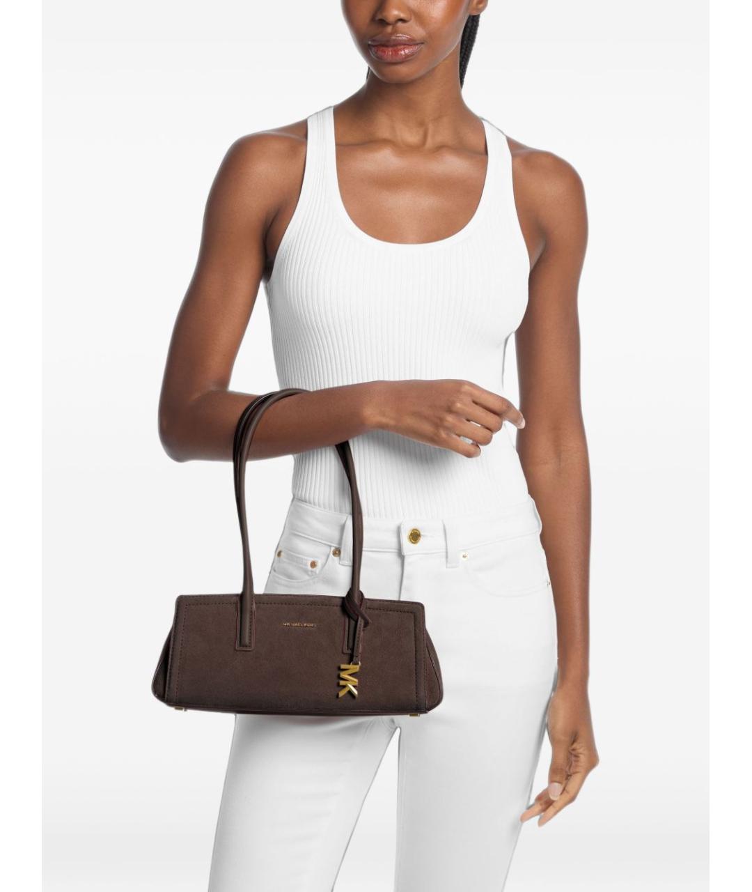 MICHAEL KORS Коричневая сумка тоут, фото 3