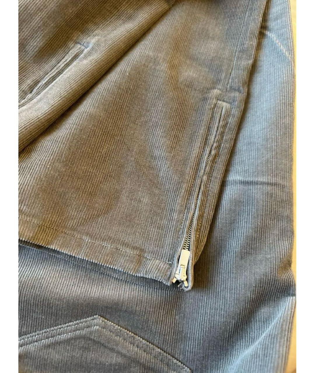 LORO PIANA Коричневые велюровые брюки узкие, фото 5