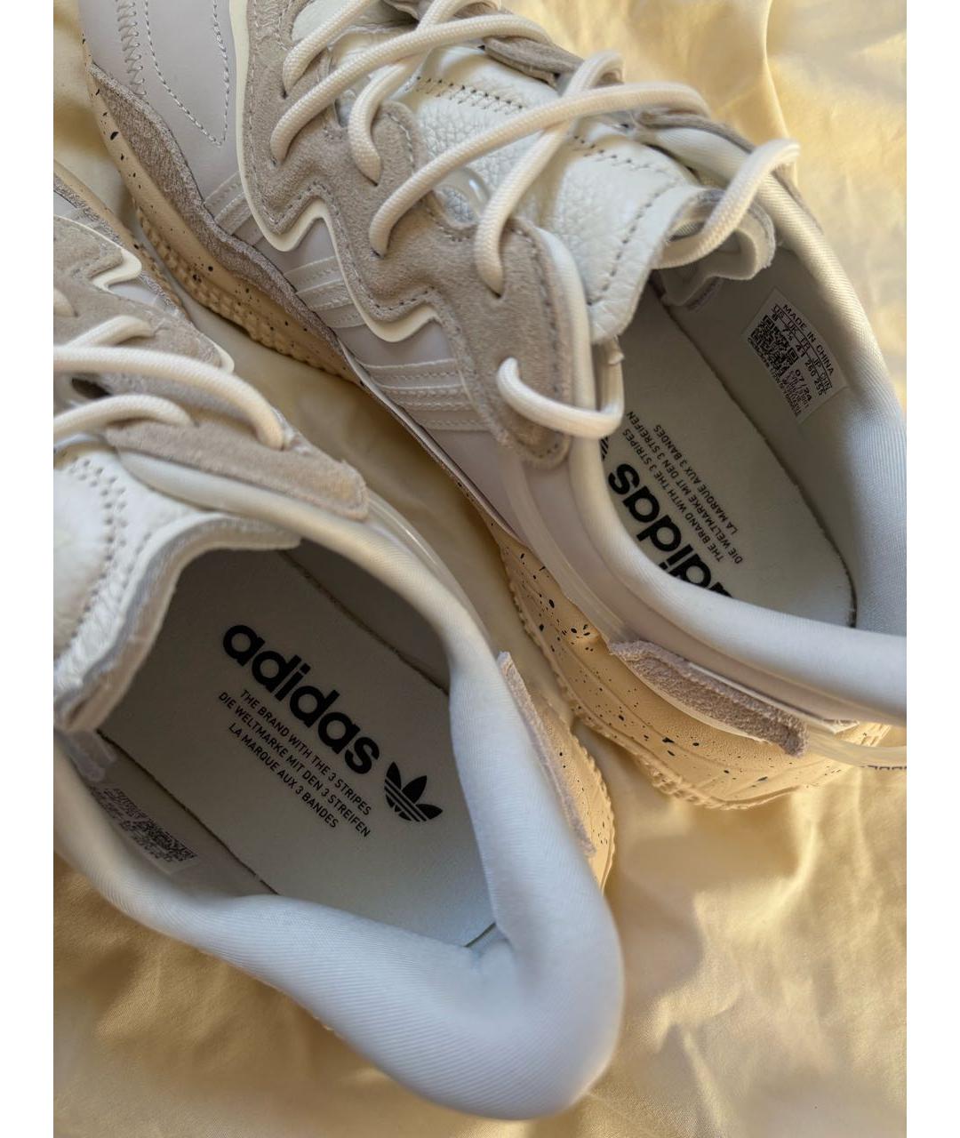 ADIDAS Бежевые текстильные низкие кроссовки / кеды, фото 8