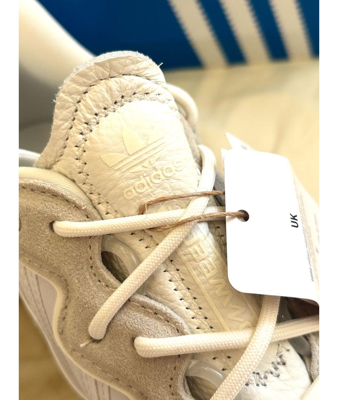 ADIDAS Бежевые текстильные низкие кроссовки / кеды, фото 5
