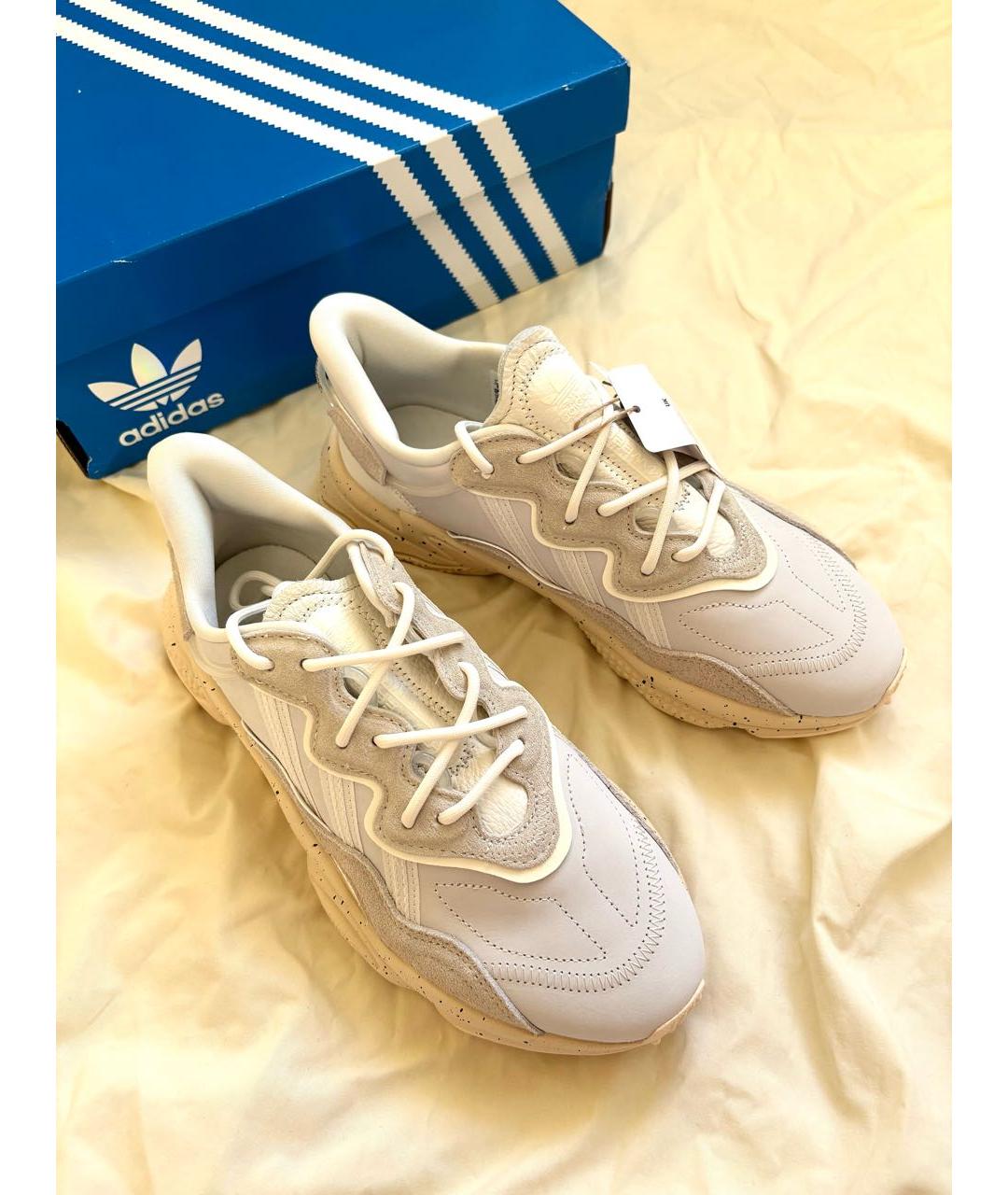 ADIDAS Бежевые текстильные низкие кроссовки / кеды, фото 3