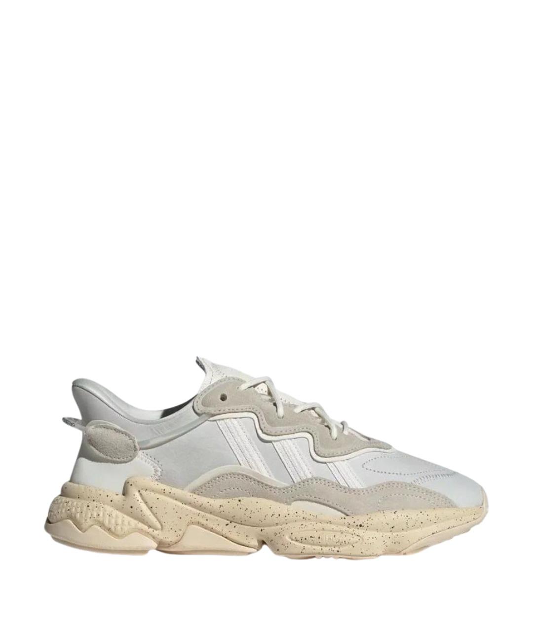 ADIDAS Бежевые текстильные низкие кроссовки / кеды, фото 1