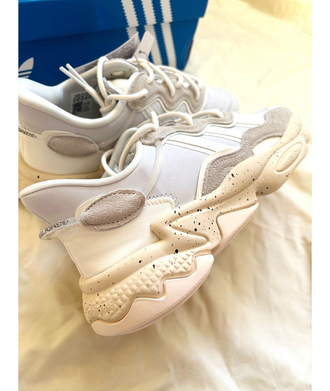 ADIDAS Бежевые текстильные низкие кроссовки / кеды, фото 4