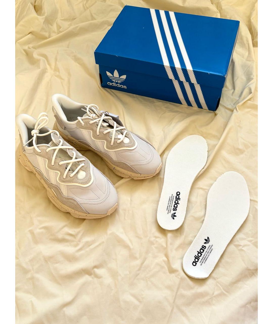 ADIDAS Бежевые текстильные низкие кроссовки / кеды, фото 6