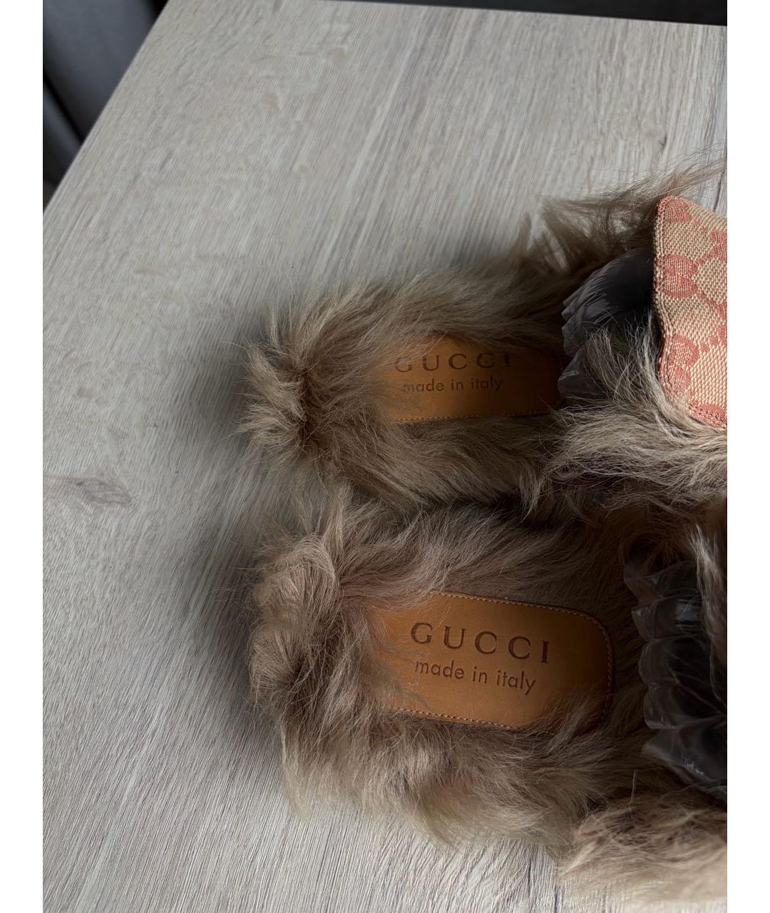 GUCCI Коричневые мюли, фото 7