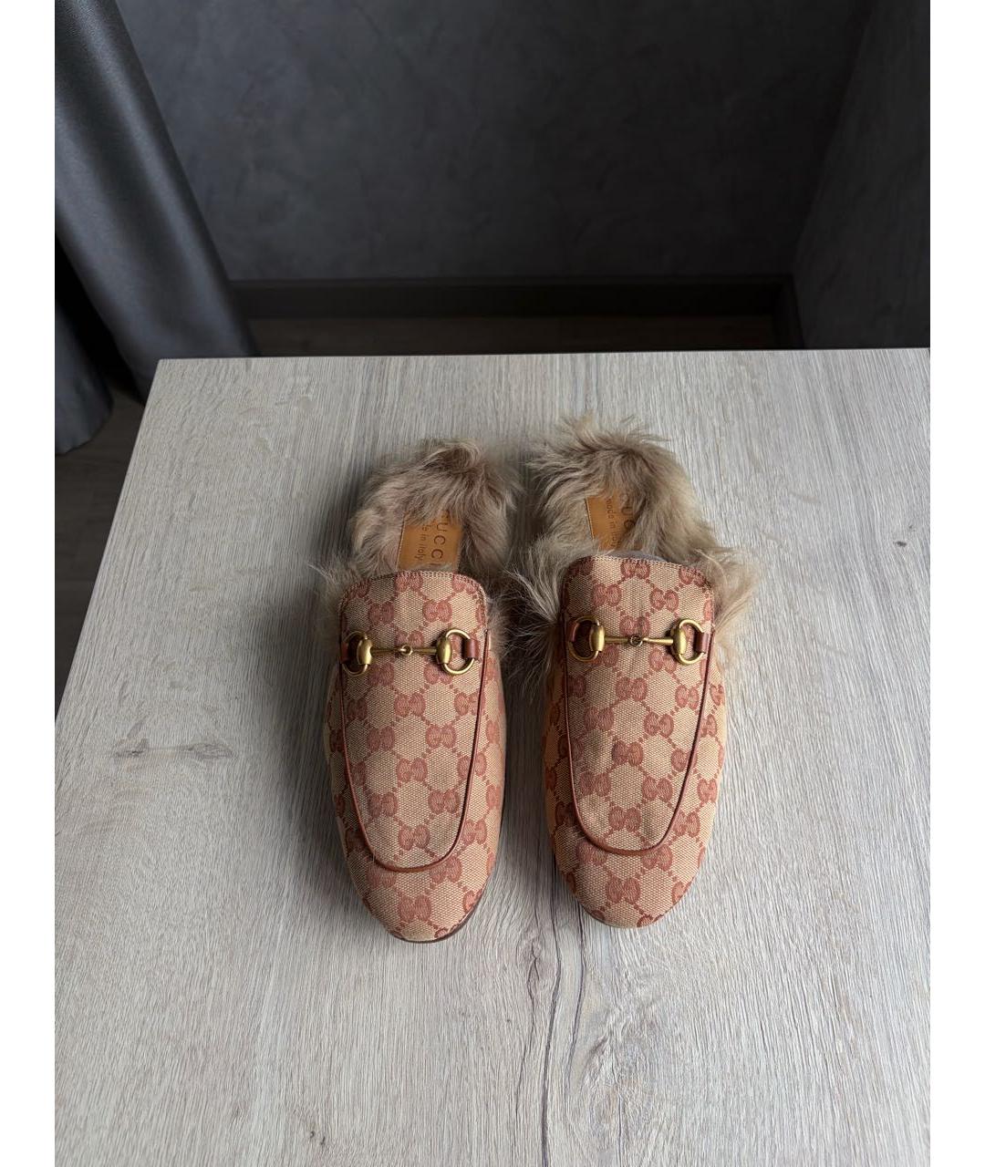 GUCCI Коричневые мюли, фото 2