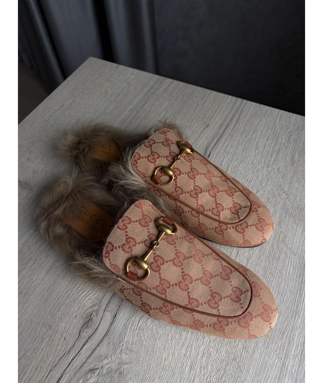 GUCCI Коричневые мюли, фото 6