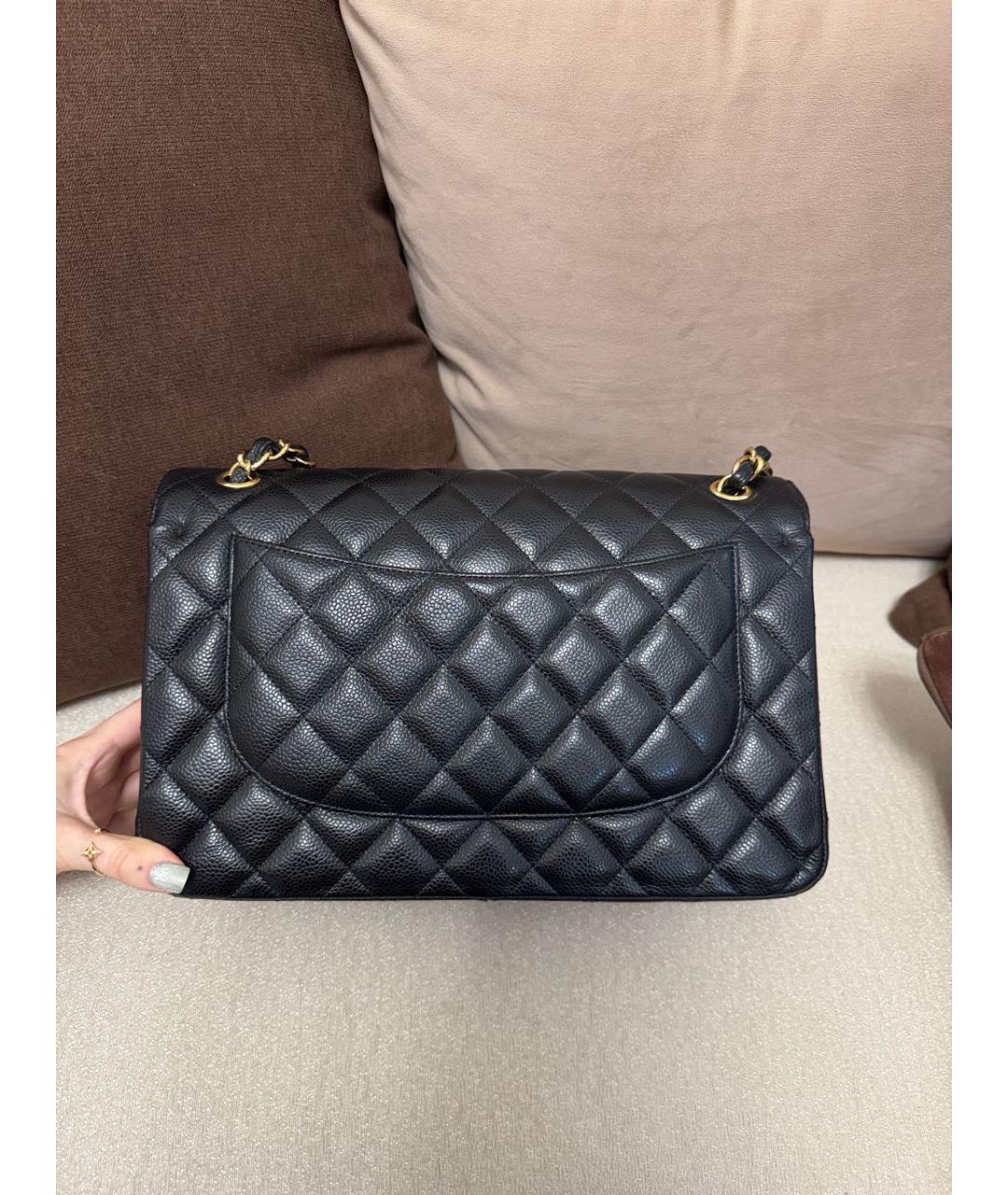 CHANEL Черная кожаная сумка через плечо, фото 3