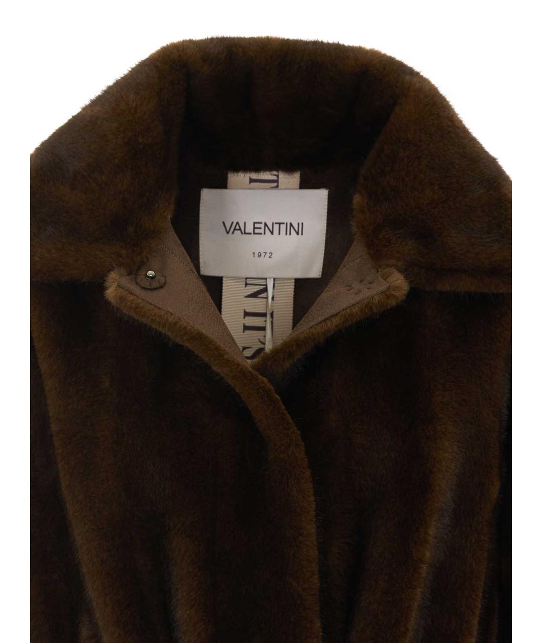 VALENTINI Коричневое пальто, фото 4