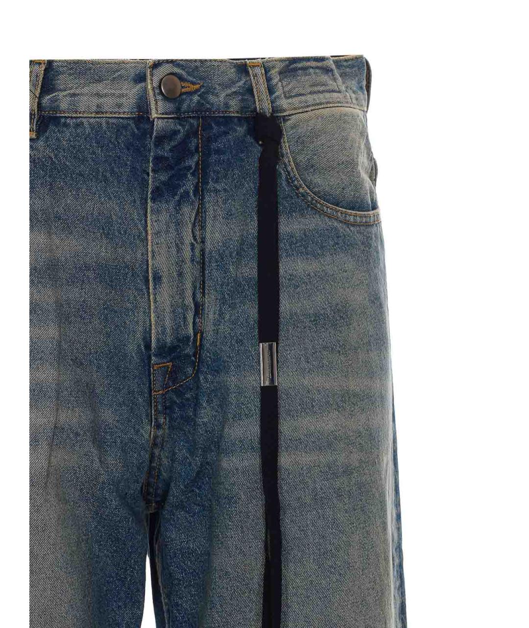ANN DEMEULEMEESTER Хлопко-полиэстеровые прямые джинсы, фото 4